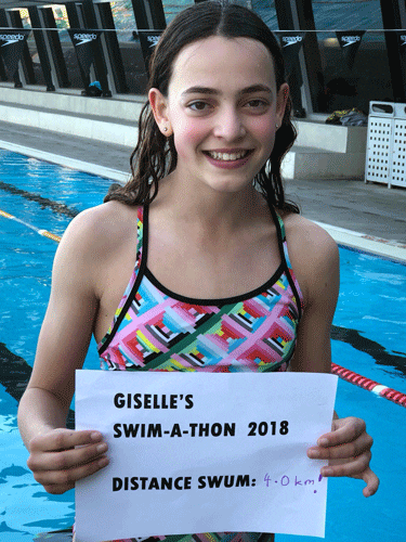 12-year-old Swimmer Completes Batmitzvah Swimathon For Ardoch Children A66