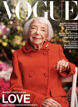 102-year-old Shoah Survivor Is The Cover Star Of ‘vogue Germany’ – J-wire